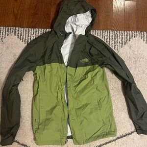The North Face Men's Olive and Lime Raincoat